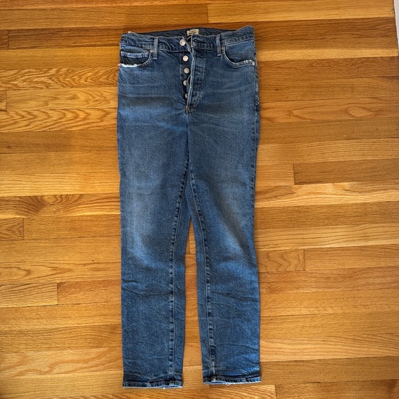 Citizens Of Humanity Dark Blue Skinny Jeans Olivia high raise slim ankle - Picture 1 of 9